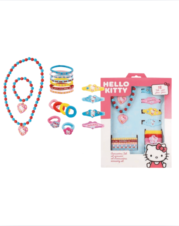 Hello Kitty Accessoires Set, Mitgebsel, 18-teilig