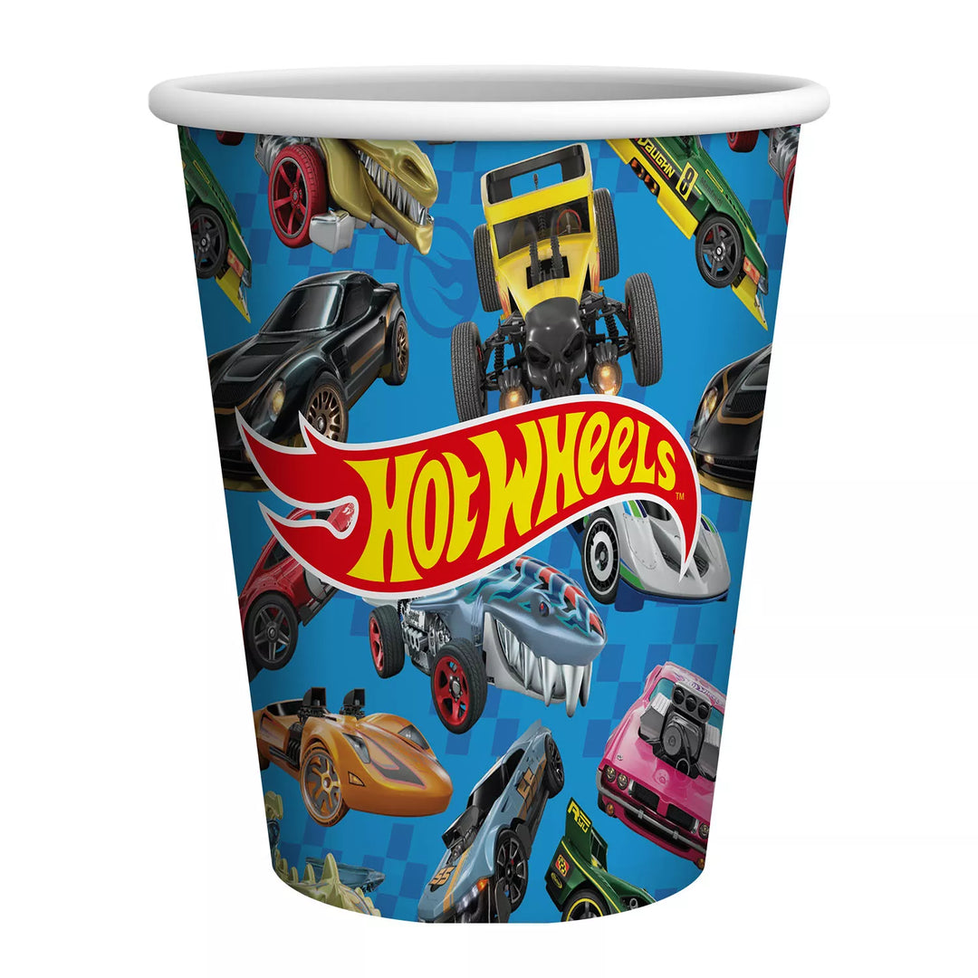 Hot Wheels Becher , 250ml, 8er Pack kinderparties-shop