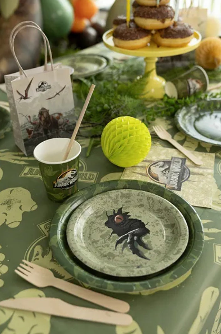 Pappteller Jurassic World für Dino Party, 6 Stück, Ø 18 cm