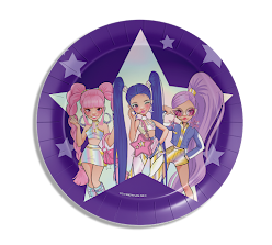 K-Pop-Idol-Kuchen-Teller-8er-Pack-18-cm