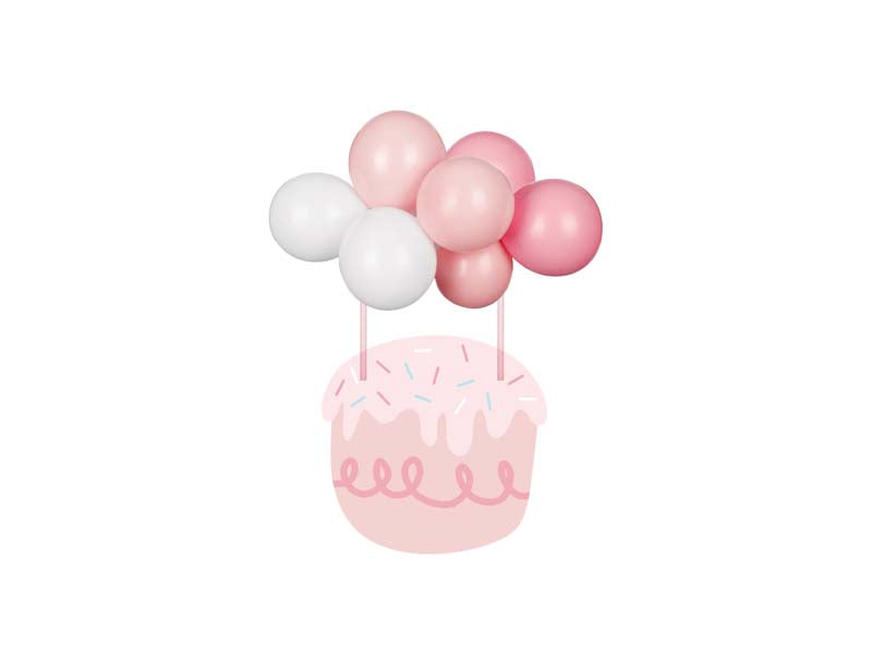 Ballon-Kuchentopper, rosa-pink, 29 cm