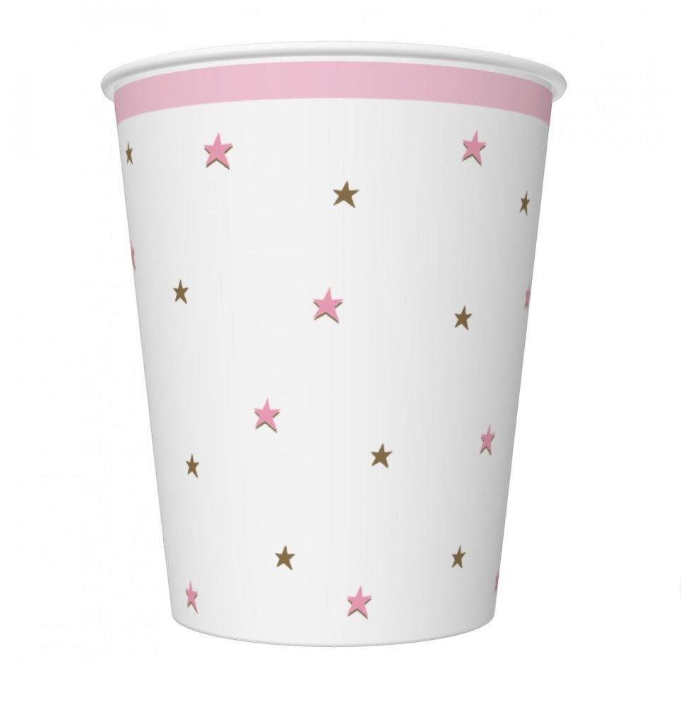 Party-Becher-Weiss-Pink-mit-Sternen-6er-Pack-250ml-9x8cm