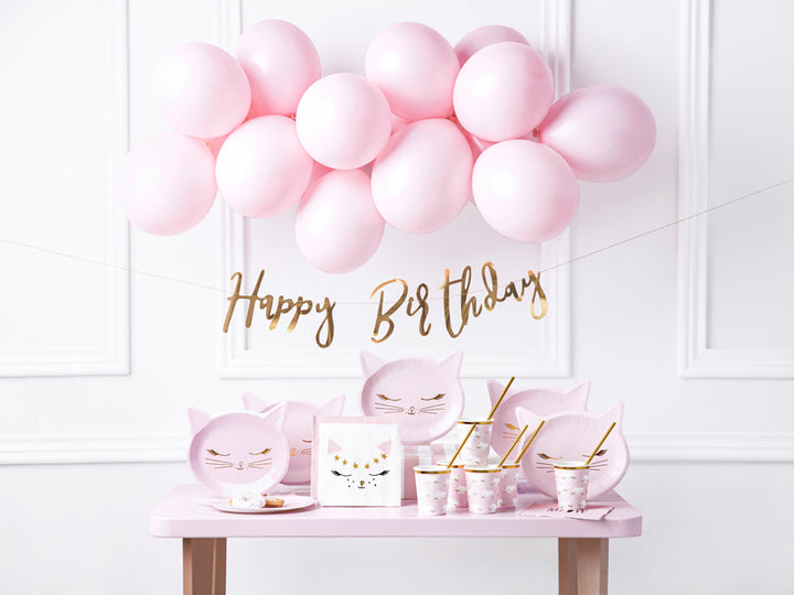 Partybecher-Katze-in-Rosa-&-Gold-6-Stück
