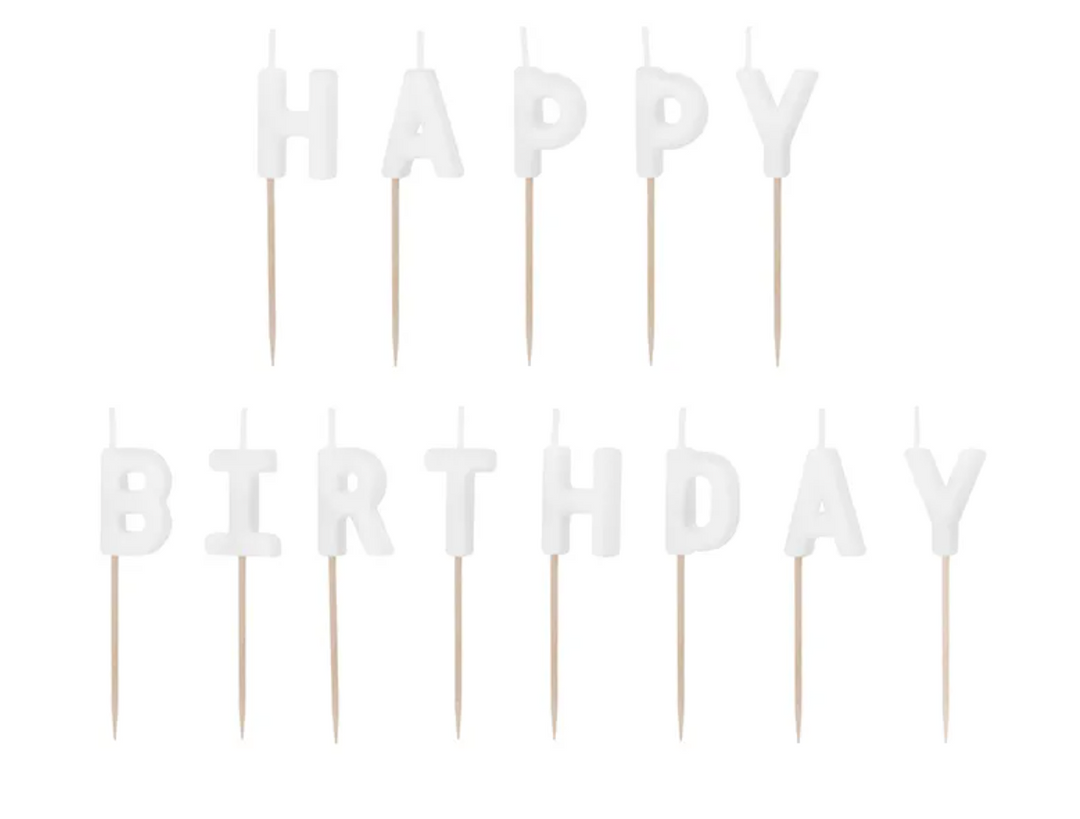 Kerzen-Happy-Birthday-weiss-13er-Pack-2-5-cm