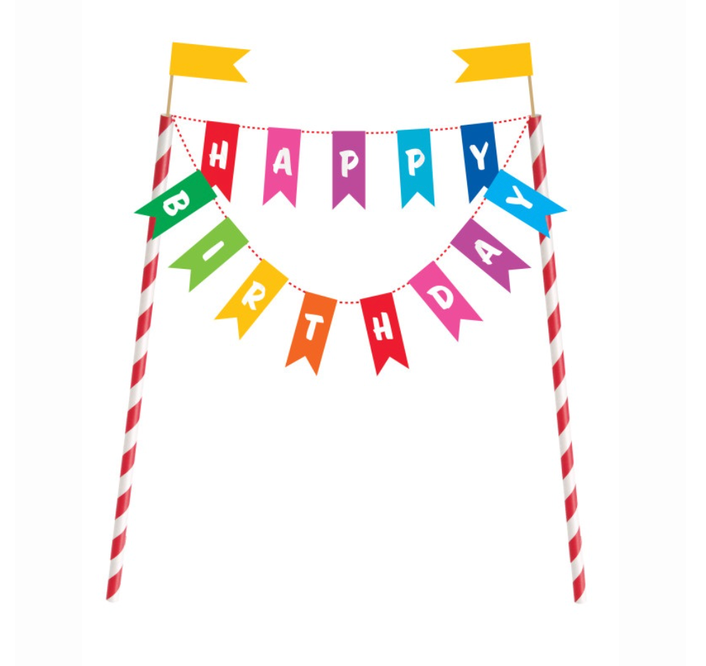 Kuchen-Deko-Topper-Regenbogen-Happy-Birthday