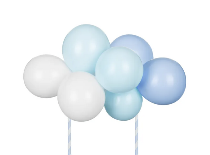 Ballon-Kuchentopper, hellblau-blau, 29 cm