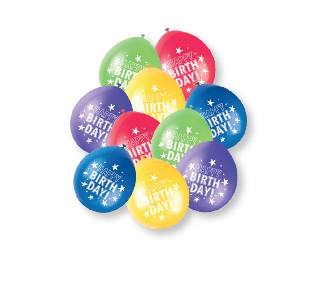 Luftballons-Happy-Birthday-bunter-Mix-10er-Pack-23-cm
