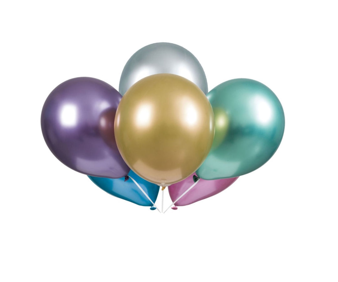 Luftballons-bunt-metallic-27-5-cm-6er-Pack