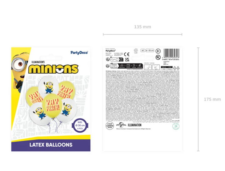 Luftballons-Minions-Despicable-Me-6-Stück