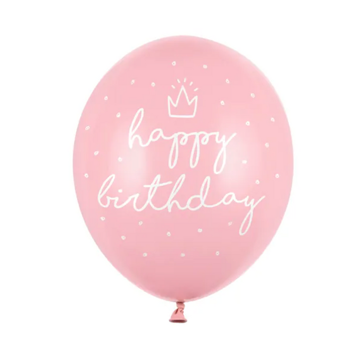 Luftballons-Happy-Birthday-Pink-6er-Pack-30cm