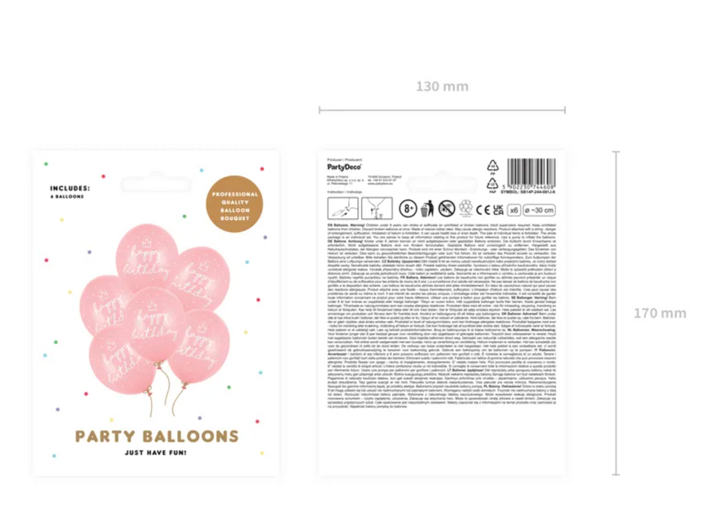 Luftballons-Happy-Birthday-Pink-6er-Pack-30cm