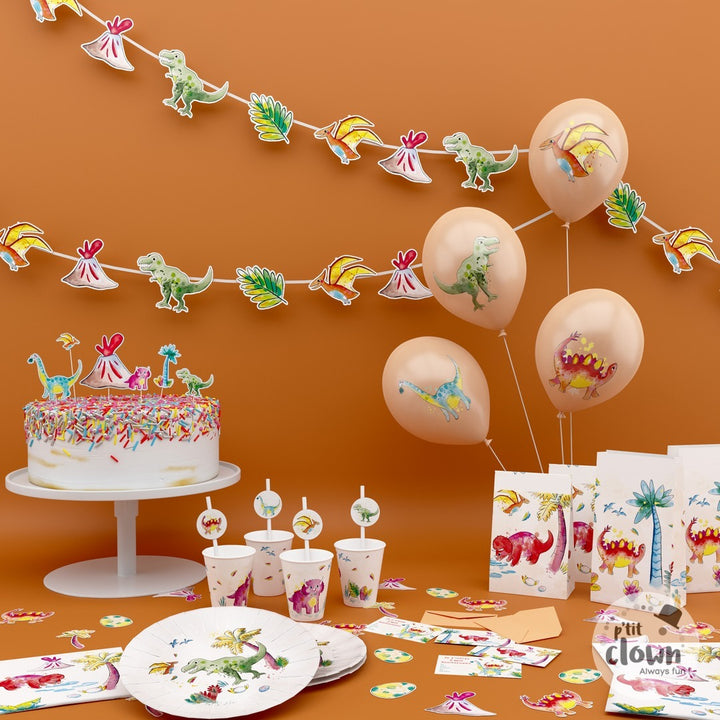 Dino Luftballons, Party Deko, 8er Pack kinderparties-shop