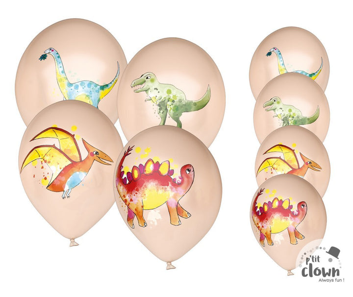 Dino Luftballons, Party Deko, 8er Pack kinderparties-shop