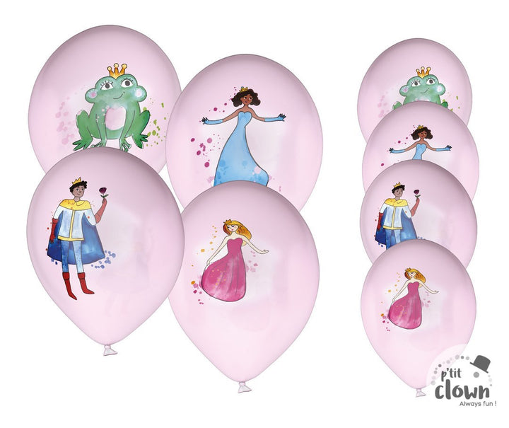 Luftballons Prinzessin, 8er Pack