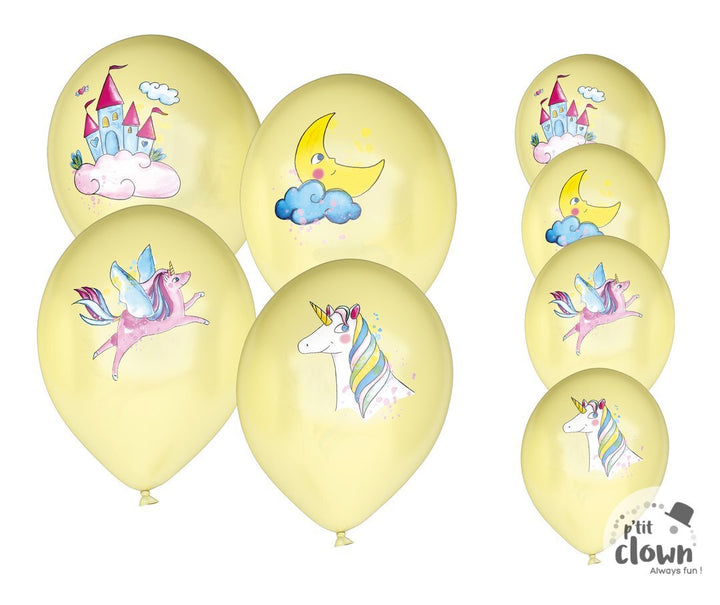 Einhorn Luftballons, 8er Pack kinderparties-shop