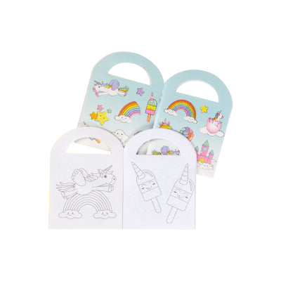 Kleines Malbuch mit Aufklebern, Einhorn, 1 Stk. image