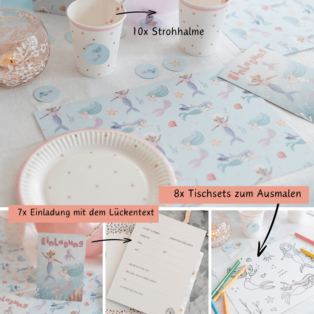 Mottobox-Meerjungfrauen-Geburtstag