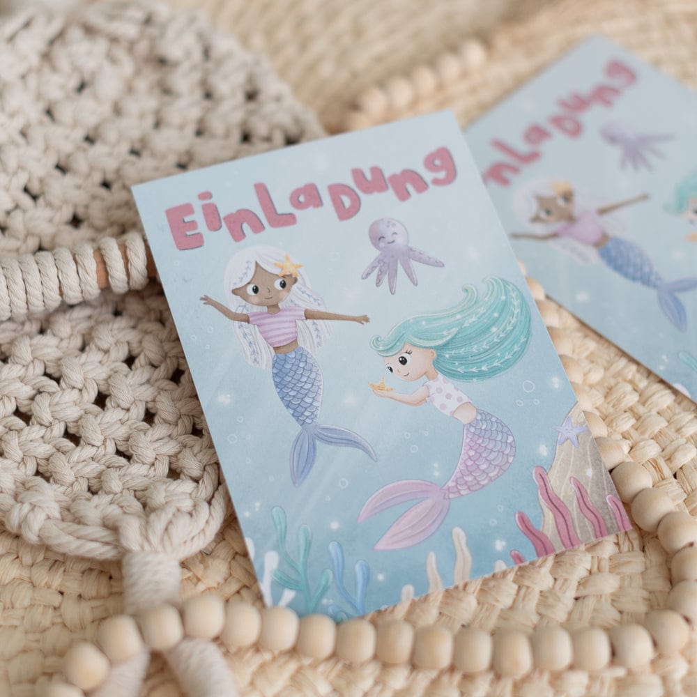 Meerjungfrau-Einladung-NEU-10-Stk