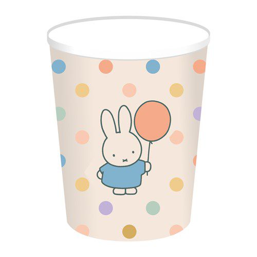 Party Becher Miffy Pastell, 8er Pack kinderparties-shop