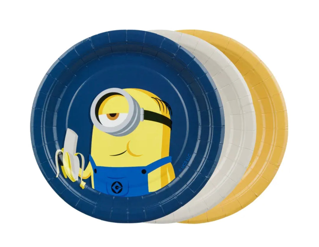 Minions-Pappteller-6-Stück-Ø-18-cm