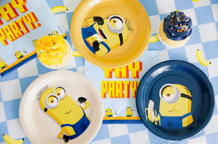 Minions-Pappteller-6-Stück-Ø-18-cm