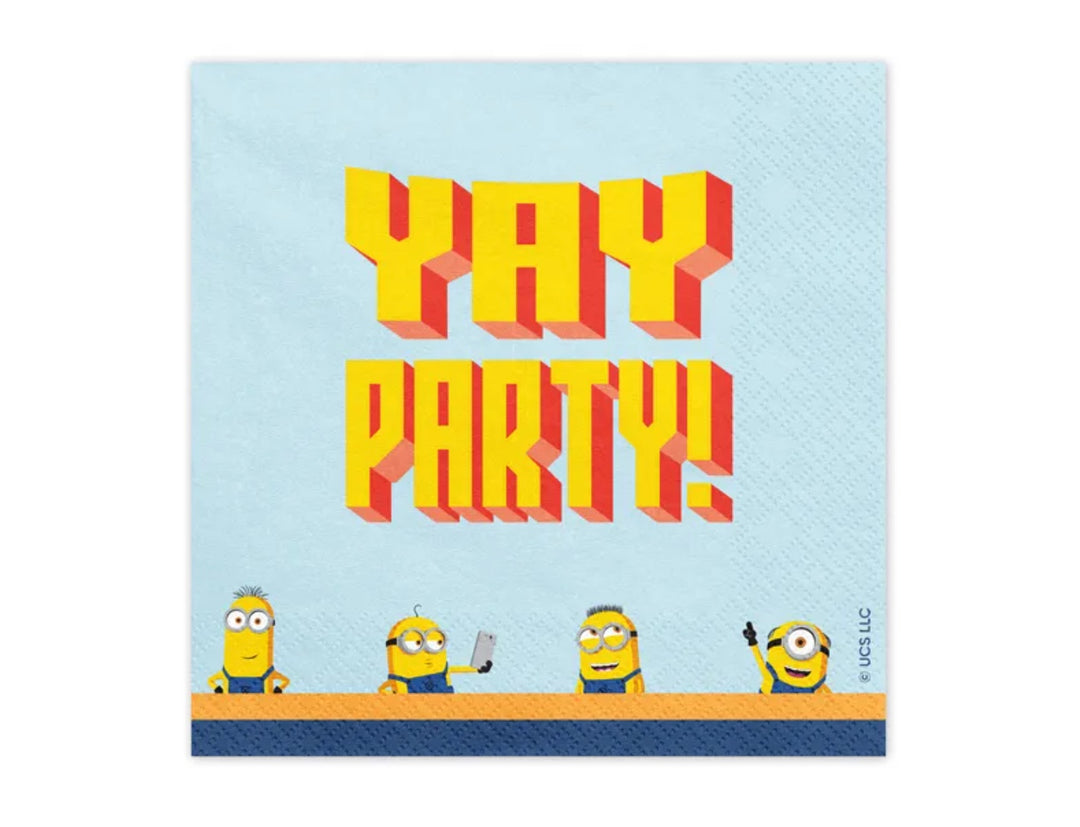 Minions-Servietten-Yay-Party-20-Stück