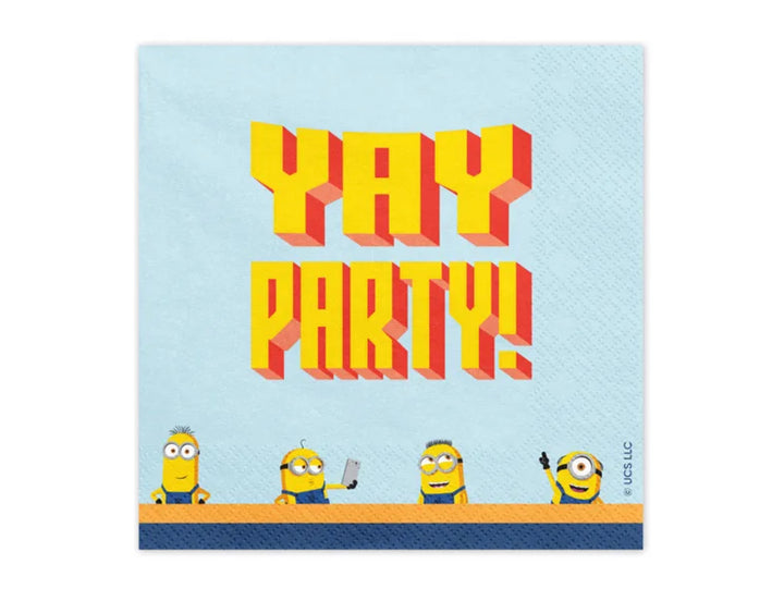 Minions-Servietten-Yay-Party-20-Stück