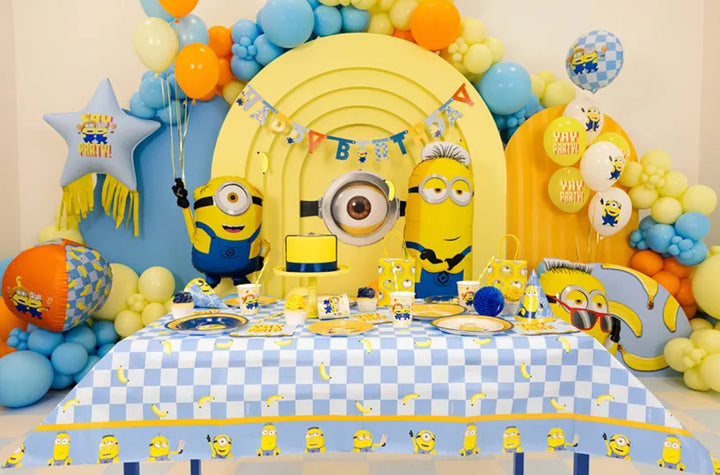 Tischdecke Minions aus Papier, 1.2 x 1.8 m