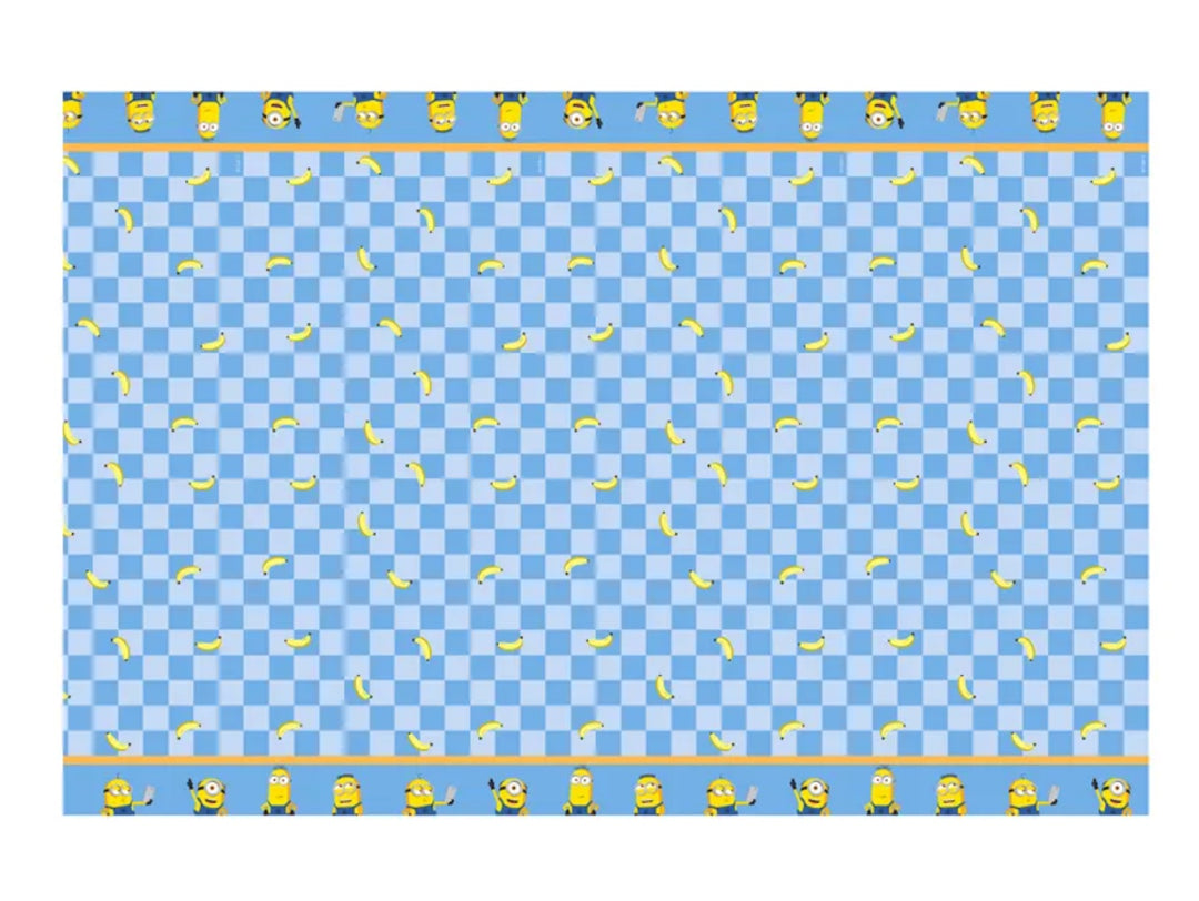 Tischdecke Minions aus Papier, 1.2 x 1.8 m