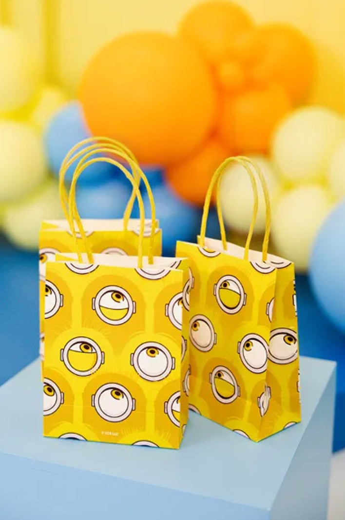 Minions Geschenktüten für Mitgebsel, 6 Stück