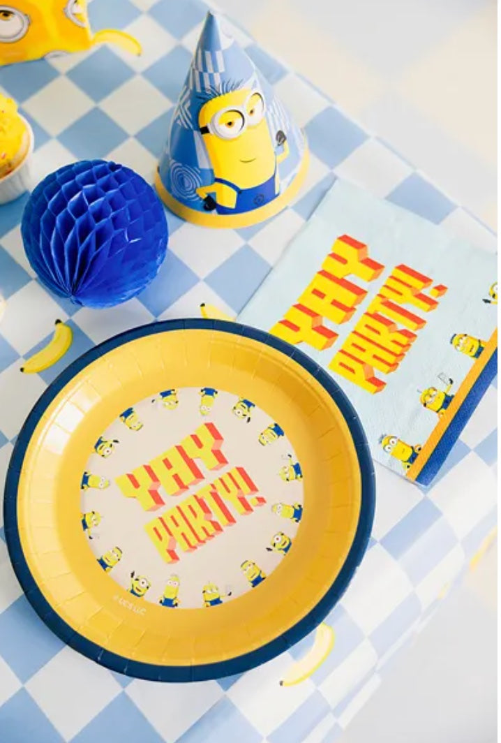 Minions Partyteller 'Yay Party', 6 Stück, Ø 23 cm