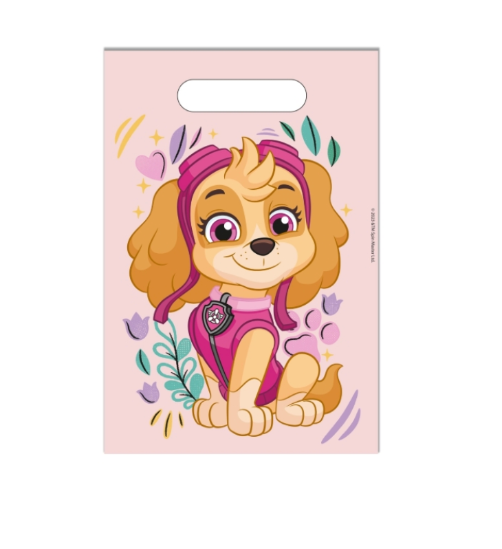 Mitgebsel-Tüten-Paw-Patrol-Skye-6er-Set-17-x-25cm