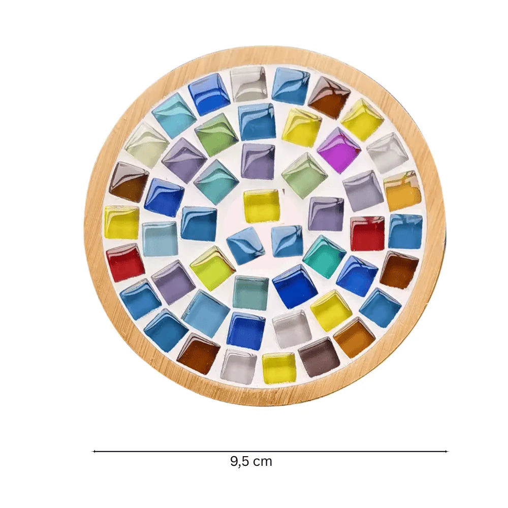 Mosaik Untersetzer Bastel Set, 4er Set