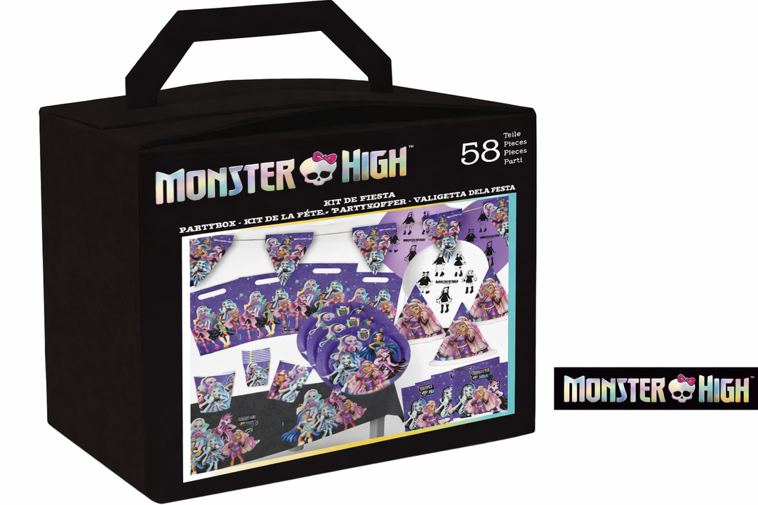 Monster High Party Deko Set, 58-teilig für 6-8 Kinder