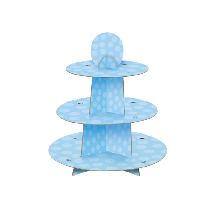 Muffin-Snack-Stand-Buffet-Deko-blau-25-x-30-5cm