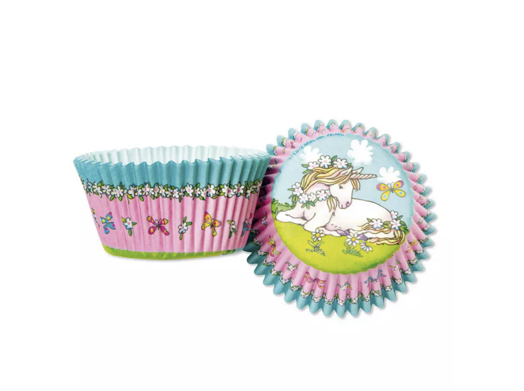 Muffin Förmchen Einhorn, Schmetterlinge, 40 Stk. kinderparties-shop