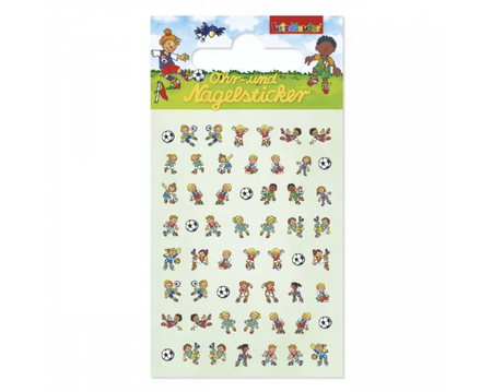 Ohr- und Nagelsticker Fussball, 1 Karte image