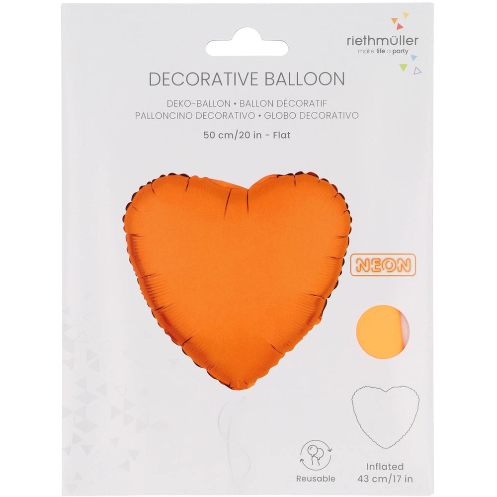 Neon-Orange-Folienballon-Herz-43cm