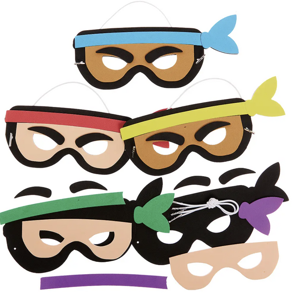Maschere Ninja Per Feste - Decorazione Compleanno E Cosplay Per Bambini