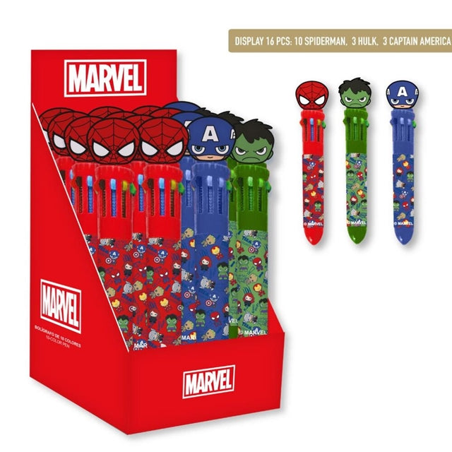 Marvel Avengers 10-Farben Kugelschreiber, 1 Stück, zufälliges Motiv