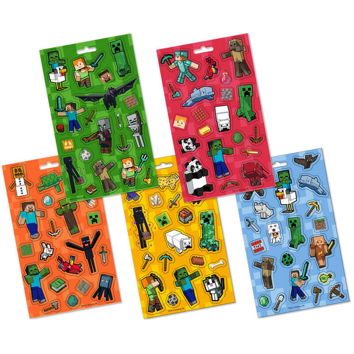Minecraft TNT Sticker Set auf 5 Bögen