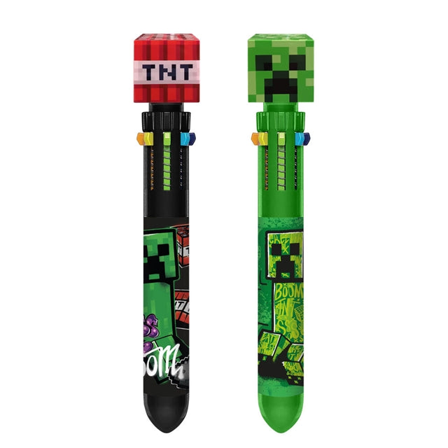 Minecraft Kugelschreiber, 10 Farben, 1 Stück, zufälliges Motiv