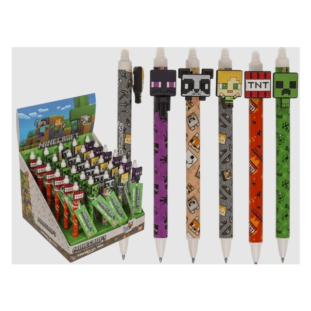 Minecraft Radierbarer Gelstift, Mitgebsel, 1 Stück, zufälliges Motiv