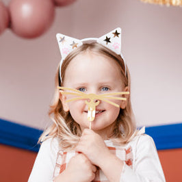 Katzen-Verkleidungs-Set-mit-Ohren-Schnurrhaaren-&-Stickern-15-teilig