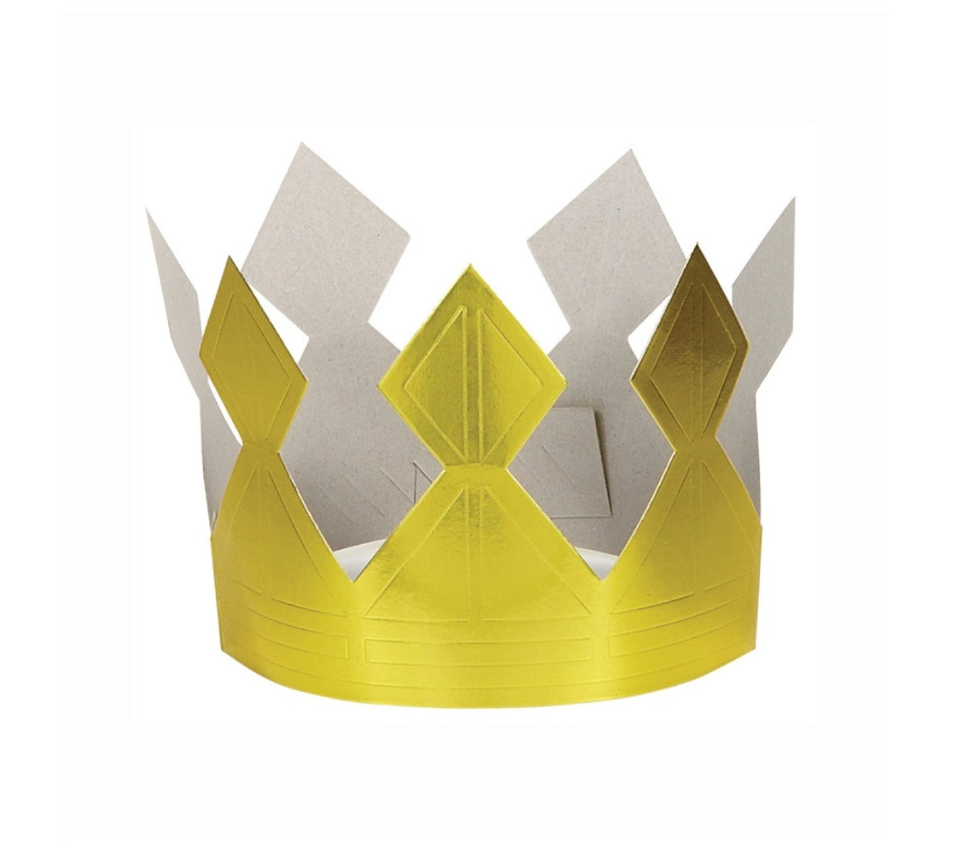 Pappform-Krone-gold-1-Stück