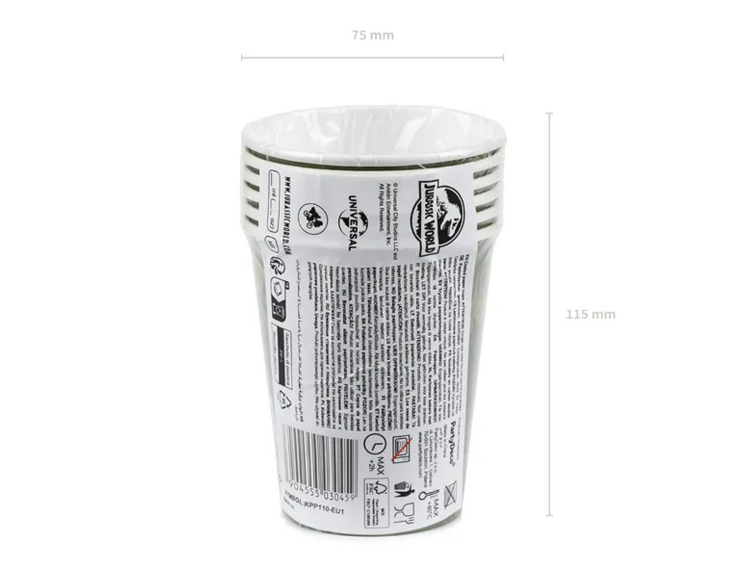 Party-Becher-Jurassic-World-6er-Pack