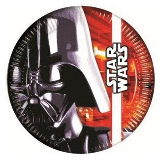 Party Teller Star Wars, Darth Vader, 8er Pack, 23 cm kinderparties-shop