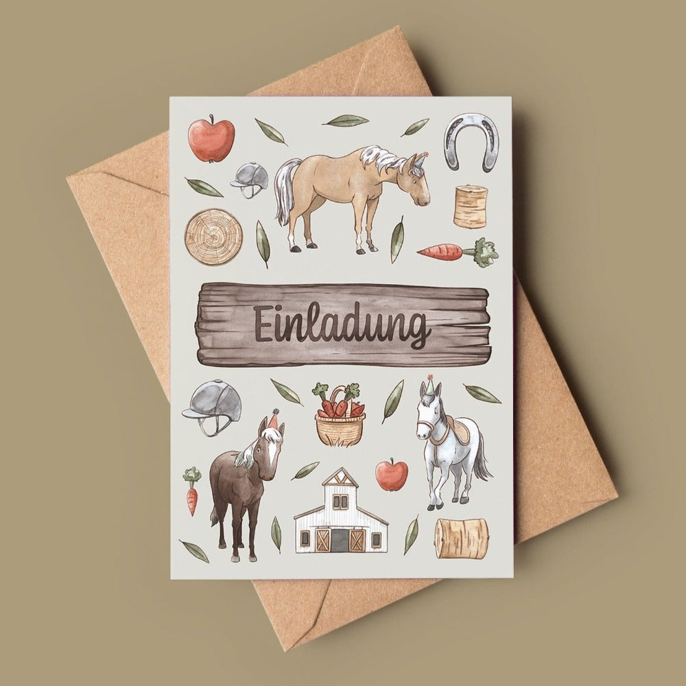 Pferde-Einladung-10-Stk