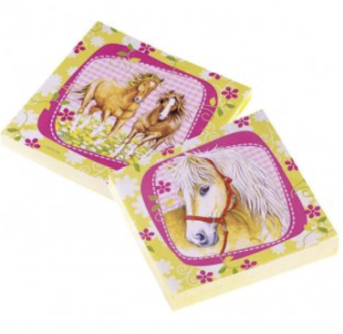 Servietten Pferde 20er Pack, 33 x 33cm kinderparties-shop