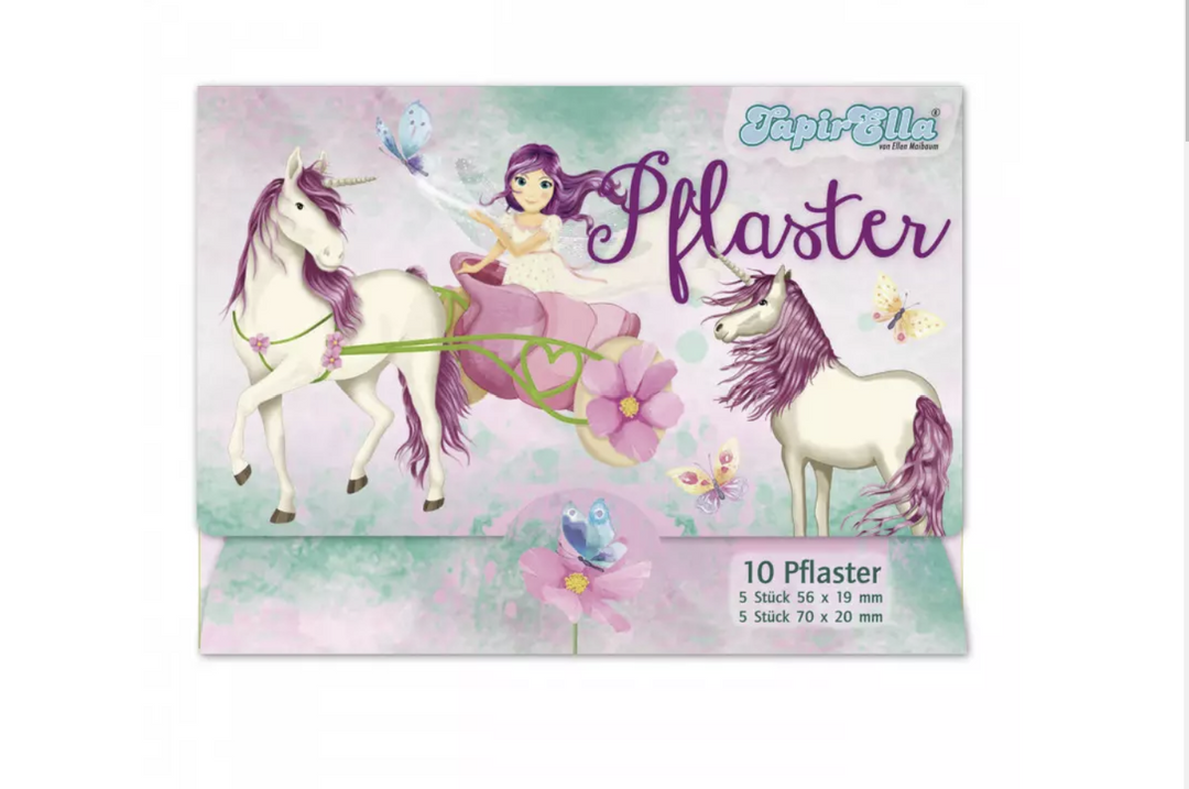 Kinderpflaster, Tapir Ella Elfe mit Einhorn, 10er Pack kinderparties-shop